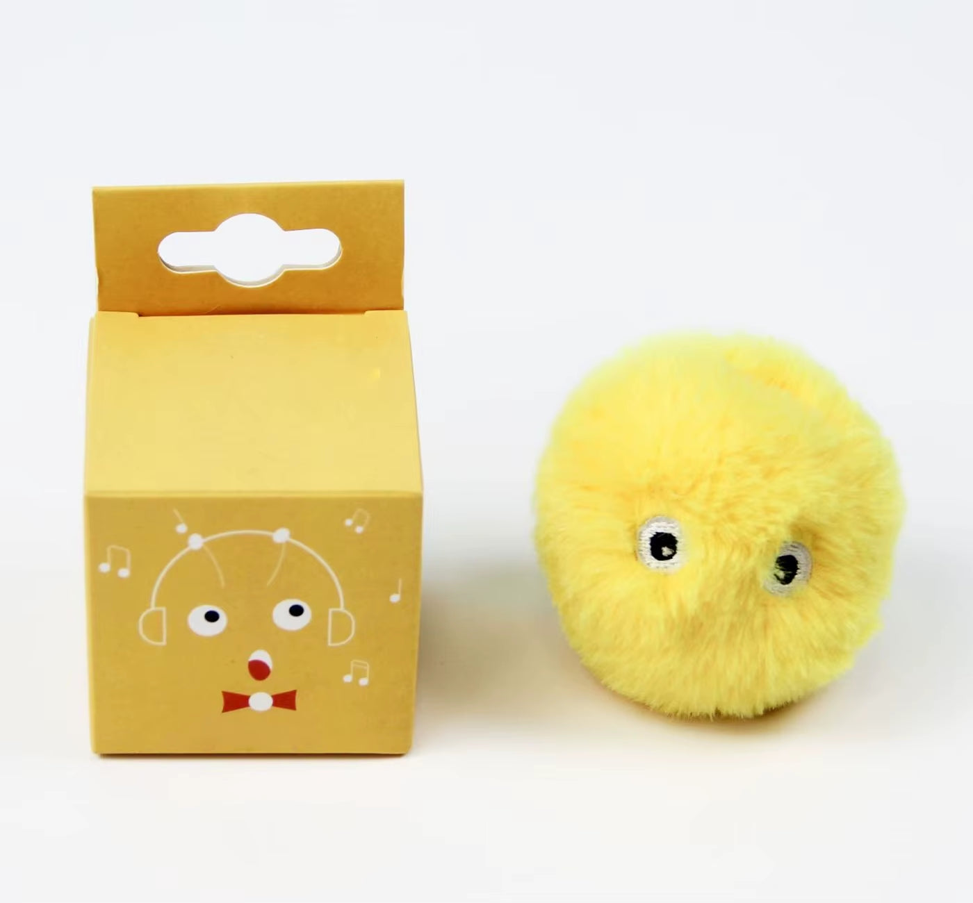 Smart Cat Toys Interactive Ball Plush Electric Catnip Training Toy Kitten Touch Sounding Pet Product Squeak Toy Ball Cat Supplie