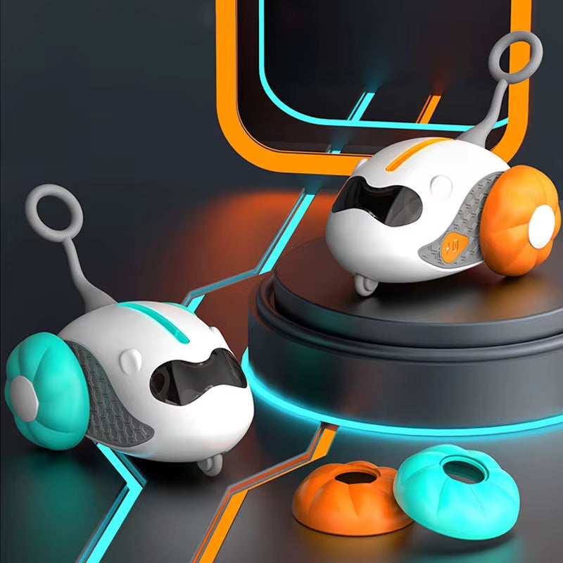 Cat Toy Ball Automatic Rolling Smart Cat Toy Car Interactive Car Remote Control Electric Car Indoor Pet Kitten Supplies