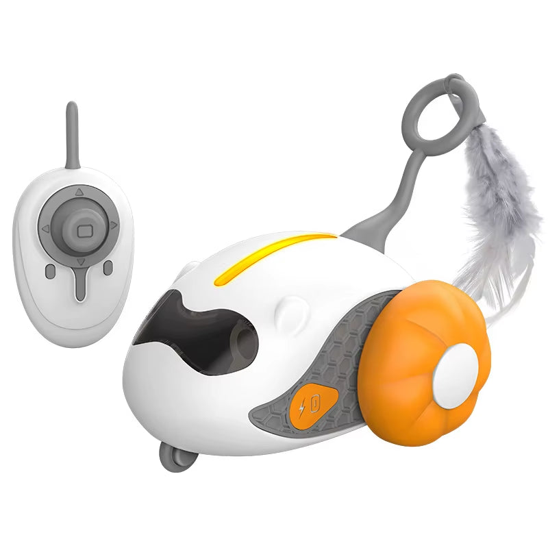 Cat Toy Ball Automatic Rolling Smart Cat Toy Car Interactive Car Remote Control Electric Car Indoor Pet Kitten Supplies