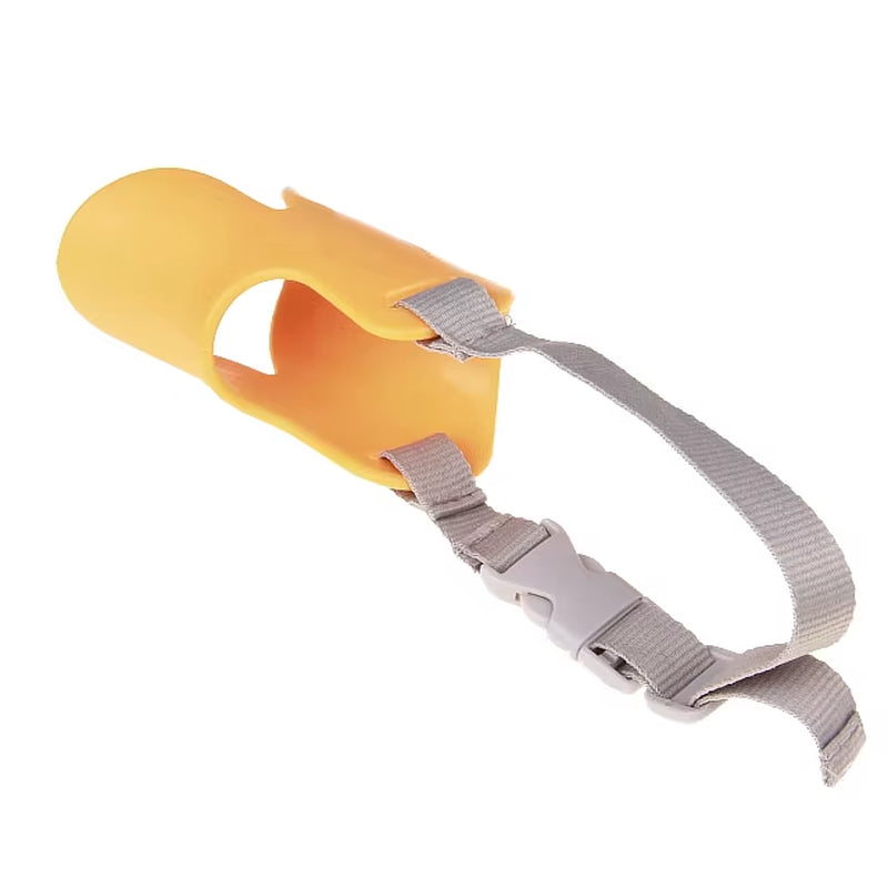 Dog Silicone Duck Muzzle Mask for Dogs anti Bite Stop Barking Small Large Adjustable Neck Strap Pet Dog Accessories