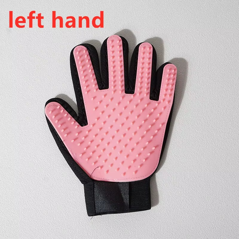 Pet Glove Cat Grooming Glove Cat Hair Deshedding Brush Gloves Dog Comb for Cats Bath Hair Remover Clean Massage Brush for Animal