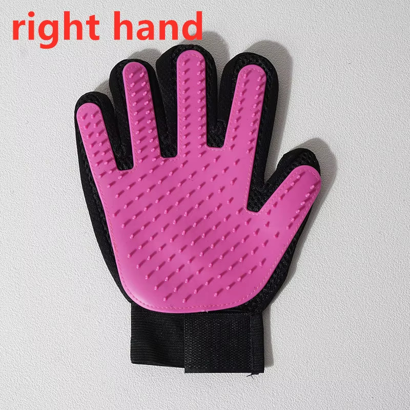 Pet Glove Cat Grooming Glove Cat Hair Deshedding Brush Gloves Dog Comb for Cats Bath Hair Remover Clean Massage Brush for Animal