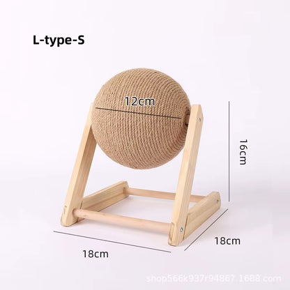 Cat Scratching Ball Toy Kitten Sisal Rope Ball Board Grinding Paws Toy Cats Scratcher Wear-Resistant Pet Furniture Supplies