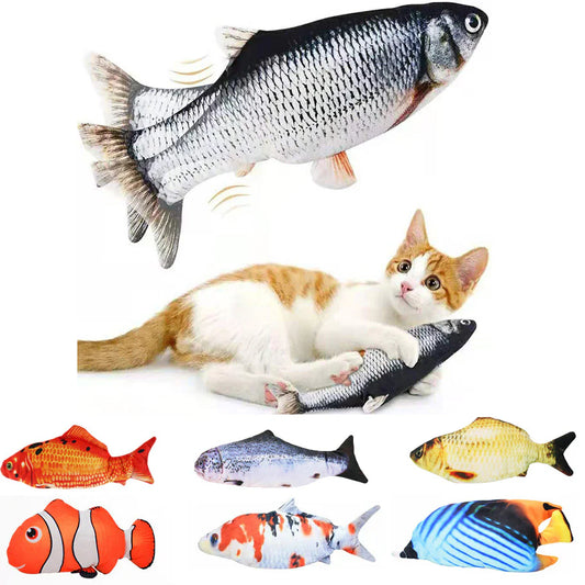 Cat Toys Fish USB Charger Fish Interactive Electric Floppy