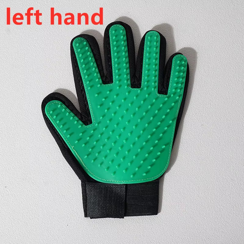 Pet Glove Cat Grooming Glove Cat Hair Deshedding Brush Gloves Dog Comb for Cats Bath Hair Remover Clean Massage Brush for Animal
