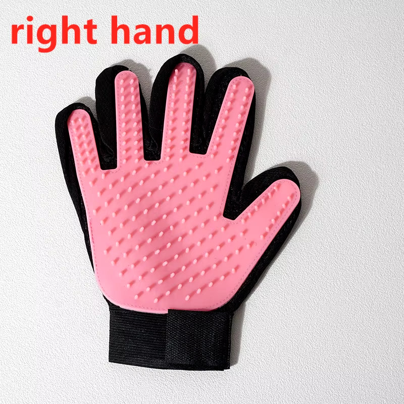 Pet Glove Cat Grooming Glove Cat Hair Deshedding Brush Gloves Dog Comb for Cats Bath Hair Remover Clean Massage Brush for Animal