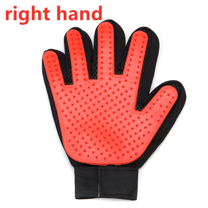 Pet Glove Cat Grooming Glove Cat Hair Deshedding Brush Gloves Dog Comb for Cats Bath Hair Remover Clean Massage Brush for Animal