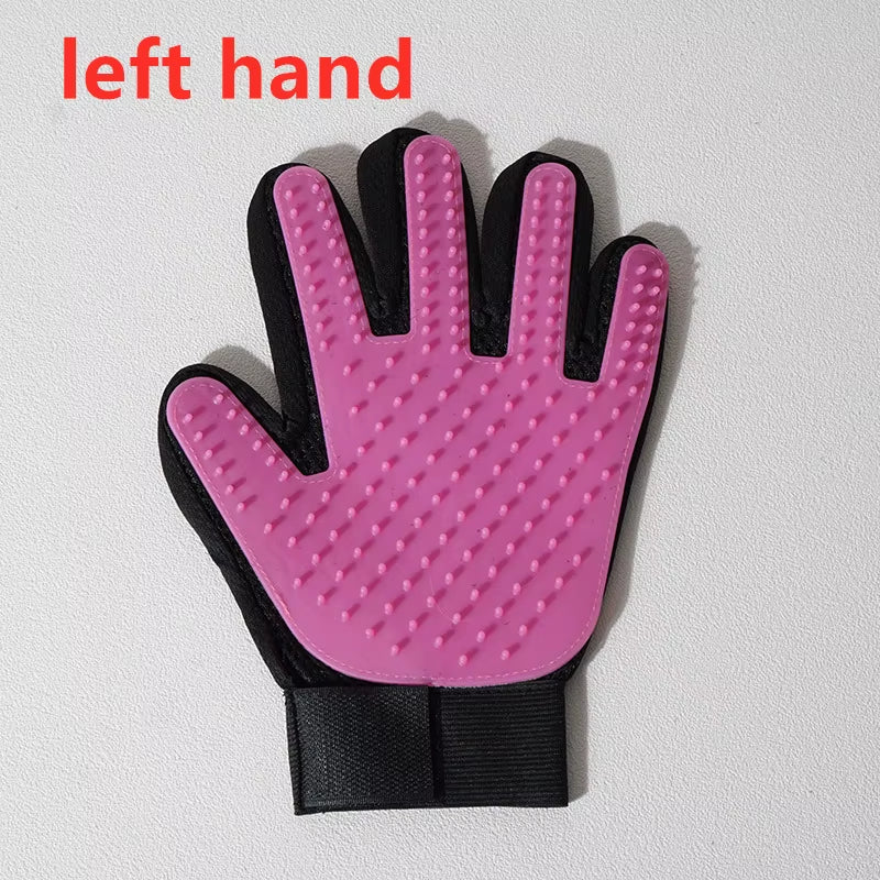 Pet Glove Cat Grooming Glove Cat Hair Deshedding Brush Gloves Dog Comb for Cats Bath Hair Remover Clean Massage Brush for Animal