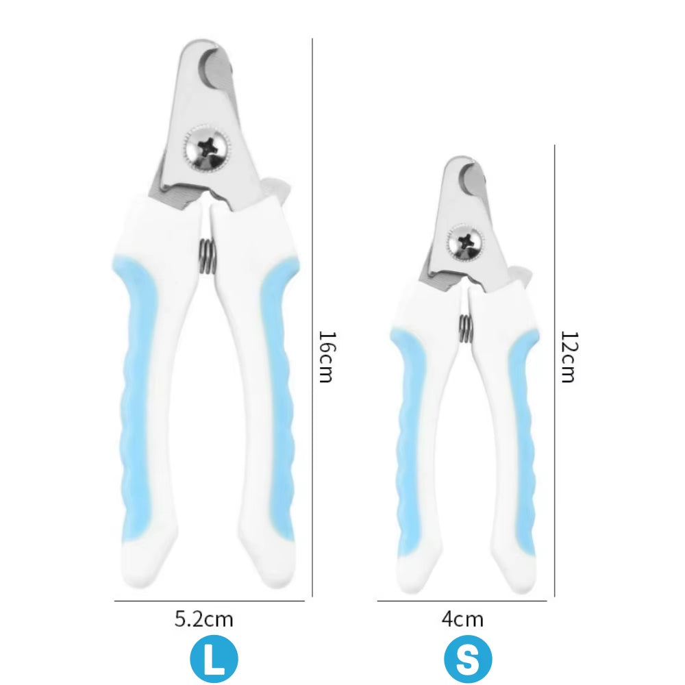 Pet Nail Clipper with Safety Lock Protection Stainless Steel Cat Dog Nail Grinder Multifunctional Pet Beauty Care Nail Supplies