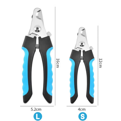 Pet Nail Clipper with Safety Lock Protection Stainless Steel Cat Dog Nail Grinder Multifunctional Pet Beauty Care Nail Supplies