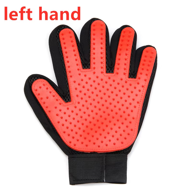 Pet Glove Cat Grooming Glove Cat Hair Deshedding Brush Gloves Dog Comb for Cats Bath Hair Remover Clean Massage Brush for Animal